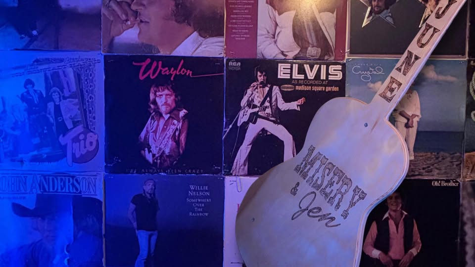 Misery & Jen pool hall exterior/interior